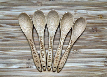 5 PCS Bamboo Spoons for Honey